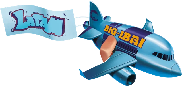 Avión de Big Ibai con un regalo preparado para despegar